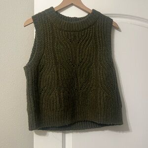 Madewell Olive Knit Sweater Vest